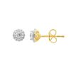 Brilliant Star Labor-Diamantohrringe L-ER-74673-075 YG