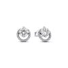 Pandora Sparkling Round Halo korvakorut 291248C01-1