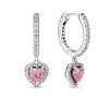 Pandora Pink Heart Ohrring-Set