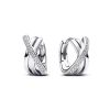 Pandora Crossover Pavé Hoop korvakorut 293150C01-1