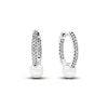 Pandora Treated Freshwater Cultured Pearl & Pavé Hoop korvakorut 293171C01-1