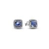 Pandora Sparkling Square Blue Halo Ohrringe 293551C01-1