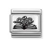 Nomination Classic Silvershine Book & Flowers 330111/27