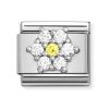 Nomination Classic Silvershine kukka 330322/01-1