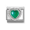 Nomination Classic Green Heart 330606/004-1