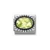Nomination Classic Faceted Oval Green 330607/004 