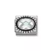 Nomination Classic Faceted Oval White 330607/010