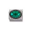 Nomination Classic Faceted Oval Emerald Green 330607/027