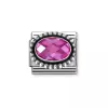 Nomination Classic Faceted Oval Fuchsia 330607/030