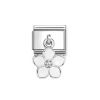 Nomination Classic White Flower 331805/22