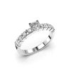 Festive Sophia Solitaire timanttisormus, valkokulta 351-067-VK
