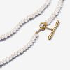 Pandora Treated Freshwater Cultured Pearls T-bar Collier kaulakoru 45 cm 363297C01-3