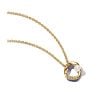 Pandora Organically Shaped Pavé Circle & Treated Freshwater Cultured Pearl Collier kaulakoru 45 cm 363303C01-45-1