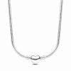 Pandora Moments Heart Clasp Snake Chain kaulakoru 45 cm 393091C00-45-1
