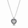 Pandora Timeless Sparkling Heart Halo kaulakoru 393099C01-45-1