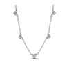 Pandora Triple Stone Heart Station Chain kaulakoru 393160C01-45-1