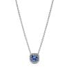 Pandora Sparkling Square Blue Halo Pendant Halskette 393560C01-45-1