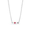 Pandora Arrow & Murano Glass Heart kaulakoru 393669C01-50-1