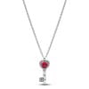 Elevated Heart Key Necklace and Earrings Schmuckset