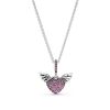 Pandora Pave Heart & Angel Wings kaulakoru 398505C02-45-1