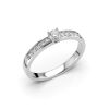 Festive Ariel Solitaire timanttisormus, valkokulta 405-022-VK