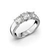 Festive Trilogy Trend timanttisormus, platina 445-100FL-PT