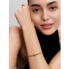 Pandora Moments Heart Clasp Snake Chain Armband / 14k 559522C00