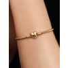 Pandora Moments Heart Clasp Snake Chain Armband / 14k 559522C00