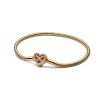 Pandora 14K Gold-Plated Infinity Heart Clasp Snake Chain Armband (20 cm) 563758C01-1