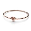 Pandora Moments Heart & Butterfly Bangle Armband 17 cm 582594C01-17-1