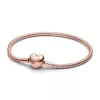 Pandora Moments Heart Clasp Snake Chain Bracelet 16 cm 583050c00