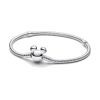 Pandora Disney Mickey Mouse Clasp Moments Snake Chain rannekoru 18 cm 593061C00-1