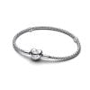 Pandora Heart Clasp Studded Chain Bracelet 593853C00