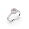 Festive Isabella Morganiitti timanttisormus, platina 595-052M-PT