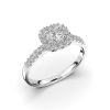 Festive Josefiina timanttisormus, platina 597-052-PT