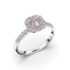 Festive Josefiina Morganiitti timanttisormus, platina 597-052M-PT