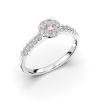 Festive Bella Morganiitti timanttisormus, platina 607-025M-PT