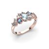 Festive Natasha Blue timanttisormus, punakulta 610-100B-PK
