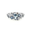 Festive Natasha Blue timanttisormus, platina 610-100B-PT