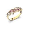 Festive Nadja Grand Pink timanttisormus, keltakulta 669-105P-KK
