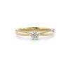 Festive Classic timanttisormus, keltakulta 686-020-KK