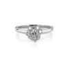 Festive Nadja Halo timanttisormus, platina 690-028-PT