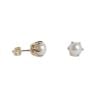 Goldene Perlenohrringe, 6 mm 7214760000-1