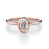 Festive Auréa Bezel Oval Diamantring 742-050-PK