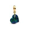 Pandora Opalescent Green Heart Dangle hela 763348C01-1