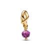 Pandora Faceted Purple Eternity Circle Dangle Charme 763462C02 / Februar-1