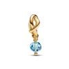 Pandora Faceted Sea Aqua Blue Eternity Circle Dangle hela 763462C03 / maaliskuu -1