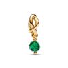 Pandora Faceted Green Eternity Circle Dangle Charme 763462C05 / Mai-1