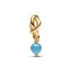 Pandora Turquoise Blue Eternity Circle Dangle hela 763462C12 / joulukuu -1