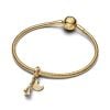 Pandora Burj Khalifa 14k gold-plated double dangle charme 763991C01